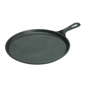 Lodge Round Griddle w/ handle 10.5'' 26.7cm Strong Cast Iron Pancake Pan L9OG3 - Picture 1 of 1