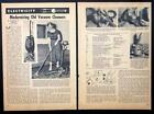 Universal Upright 1956 “Modernizing Old Vacuum Cleaners” 1956 HowTo INFO