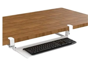 Large Clamp-On Retractable Adjustable Keyboard Tray - Picture 1 of 3