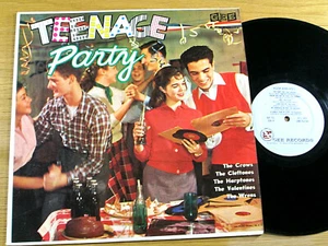 2nd PRESSING DOO-WOP GROUP LP - VARIOUS ARTISTS - GEE 702 - "TEENAGE PARTY" - Picture 1 of 3