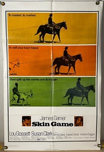 PÓSTER ORIGINAL DE UNA HOJA DE JUEGO DE PIEL FF JAMES GARNER LOUIS GOSSETT (1971) - Imagen 1 de 1
