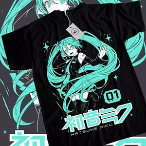 Hatsune Miku T-Shirt Anime Girl Kawaii Project Diva Vocaloid Shirt All Size - Picture 1 of 5
