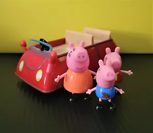 Coche pequeño rojo Peppa Pig con 3 figuras - Imagen 1 de 4
