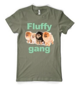 Camiseta Pomerania Adorable Pandilla Esponjosa Perro Divertida Adorable Dueño de Mascotas Unisex Adulto - Imagen 1 de 20