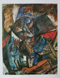 Clipping Ritaglio Illustrazione FIGURA A TAVOLA Umberto Boccioni - Picture 1 of 1