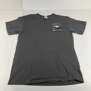 General Motors Shirt Men's Medium Grey Muscle Cars Big Graphic Print Car Tee - Picture 1 of 11