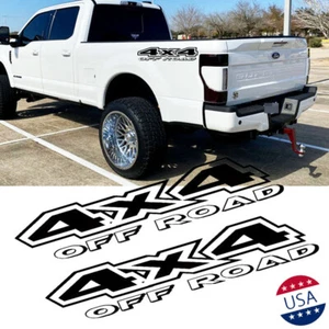 2x Calcomanías adhesivas grandes 4x4 para caja de camión todoterreno para Ford F150 F-250 Super Duty, etc. - Imagen 1 de 11