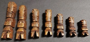 Série de sept tiki Océanie - Imagen 1 de 9