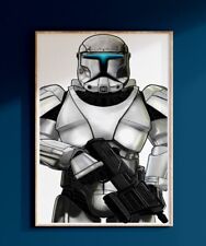 Star Wars Clone Commando Poster Clone Wars Print Commander Rex Gregor Wall Art