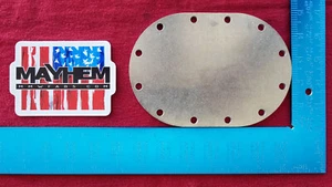 ATL style custom fuel cell fill plate 4x6 Blank! 100% Made in USA Made - Picture 1 of 2