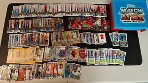 Topps Match Attax Football Trading Card Carry Case & 210+ Collectable Cards