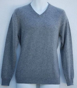 CLUB ROOM Estate 2-Ply Cashmere Gray Htr Men's V-Neck Sweater XXL $195 NWT - Picture 1 of 3