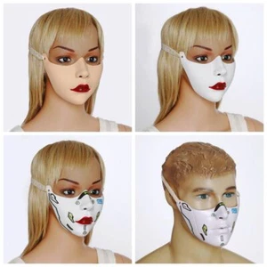 Unisex Masks Carnival Half Face Mask Themed Party Face Cover Trendy Supply Cool - Picture 1 of 27