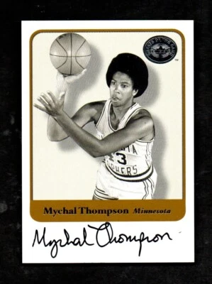 2001 Fleer Greats MYCHAL THOMPSON 明尼苏达金戈弗斯亲笔签名 — 第 1/2 张图片