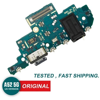 USB Charging Port Board Audio Jack Microphone For Samsung Galaxy A52 5G SM-A526U - Image 1 of 3