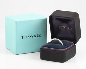 TIFFANY & Co. Lucida PT950 Platinum 4mm Wedding Band / Ring Size - 8.5