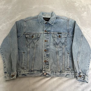Wrangler Vintage Mens Type 3 Western Denim Trucker Jacket Blue Large Lightwash - Picture 1 of 15