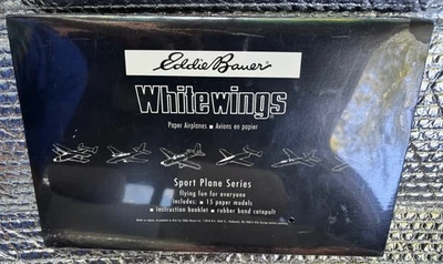 Kit de aviones de papel vintage Eddie Bauer White Wings serie de aviones deportivos 1995 nuevo en caja Foto 1 de 2