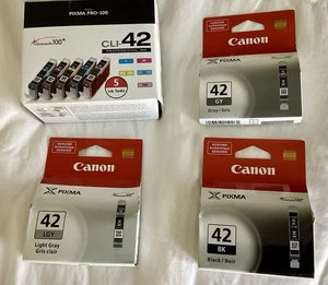 Genuine Canon CLI-42 Color Ink Cartridges - Brand New (8 Count) - Picture 1 of 1