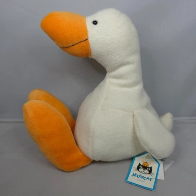 BNWT Jellycat - Mou-Mou Duck - Medium Plush Soft Toy 9" Beanie Bird Fleece Goose - Image 1 of 4