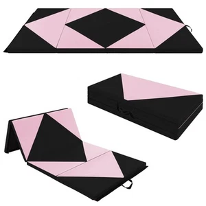 240 x 117 x 5cm Gymnastics Mat 4-fold Tumbling Exercise Mat for Home Gym Fitness - Picture 1 of 20