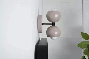 Modern Wall Light Dual Wall Sconce Brass Mid Century Modern Room Kitchen Led - Picture 1 of 7