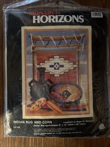 Neu Monarch Horizons "Indianerteppich und Mais" langer Stich 9" x 12" LS195 - Bild 1 von 7
