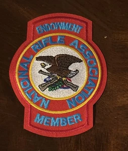 Vtg National Rifle Association Endowment Member NRA Embroidered Iron on Patch - Picture 1 of 2