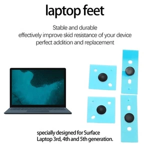 Laptop Bottom Case Feet Anti Slip Round Dot Accurate Size Laptop Foot Pads Fo FY - Afbeelding 1 van 34