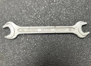 Vintage HEYCO 350 WEST GERMANY OPEN END WRENCH 12mm - 13mm Tool BMW DIN 895 - Foto 1 di 3