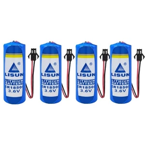 4PCS ER18505 3.6V 3600mAh Non-rechargeable Li-ion Battery with SM Black Plug - Picture 1 of 3