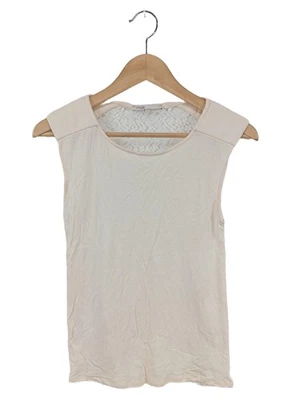 MAJE Haut en dentelle Dames Top T EU 36 blanc cassé style décontracté - Photo 1/4