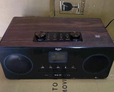 Bush DAB820 All In One Micro HiFi System DAB FM Radio Black - Image 1 of 4