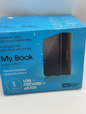 Western Digital My Book Home Edition 1TB USB 2.0 Firewire eSata Hard Drive - Image 1 of 4