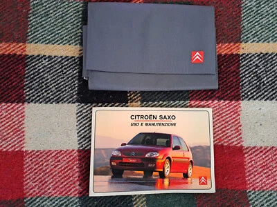 Libretto Uso e Manutenzione Citroen Saxo 1.1 1.4 1.6 Vts Vtr Diesel + Custodia - Immagine 1 di 3