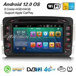 64GB Android 12 DAB+ Autoradio Mercedes C/G/CLK Klasse W209 Vito CarPlay Navi CD - Bild 1 von 15