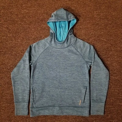 Sudadera con Capucha Reebok Niños Mediana Azul Cuello Simulado Escuela Informal Con Capucha Exterior Pullover Foto 1 de 4