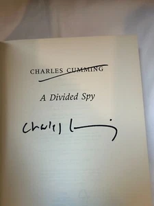 CHARLES CUMMING - A Divided Spy SIGNED LIMITED 1/1 Hb - 2016 - THOMAS KELL 3 - Picture 1 of 3