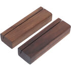  2 Pcs Table Number Sign Stand Wooden Base Recipe Holder Display
