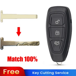 KEYYOU BLADE CUT by PHOTO Remote Key For Ford Fiesta 2011 2013 2014 2015 2016 - Imagen 1 de 6
