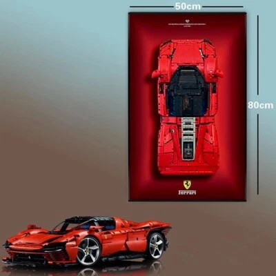 31.5" Metal Display wall mount for LEGO 42143 Ferrari DAYTONA SP3  (Style A) - Image 1 of 4