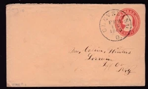 NICE CANCEL, CLEVELAND, OHIO TO NEW YORK - 1869 - Picture 1 of 1