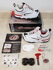 Heelys Skate Shoes Glitz White Red Black 9118 Youth 4 Womens 5 Complete w/ Box