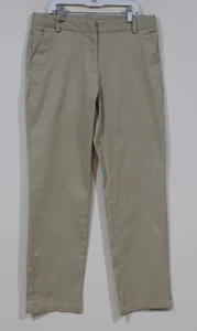 Nautica Girls Size 14.5 Plus Back To School Adjustabl Waist Khaki Uniform Pants - Picture 1 of 2