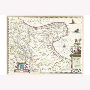 Italia, Capitanata Foggia; mapa antiguo de Blaeu, 1630 - Imagen 1 de 11