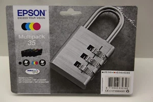 Original Epson Tintenpatrone 35 Multipack Schwarz Rot Gelb Blau , C13T35864020 - Bild 1 von 2