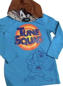 SPACE JAM Taz Boys Hooded Shirt Size 6 TUNE SQUAD Long Sleeve - Picture 1 of 3