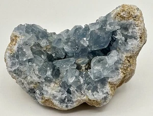 Celestite Crystal Geode From Madagascar, Blue Celestite Crystal Cluster #3 - Picture 1 of 10