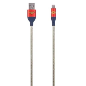 AT&T DC Comics 6FT Wonder Woman iPhone Lightning Data/Charge Cable MFi-Certified - Picture 1 of 3