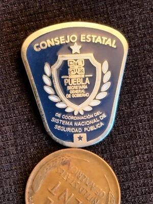Mexican Public Security Services pin - Image 1 of 2